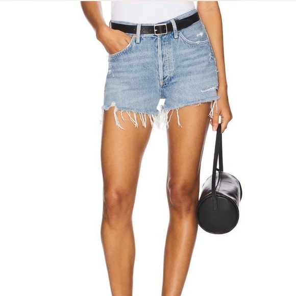 AGOLDE Parker Cut Off Denim Shorts - Swap Meet - Size 23 - Picture 1 of 6